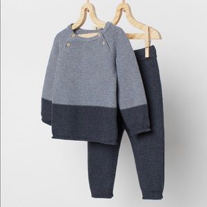 H&M knit set in blue